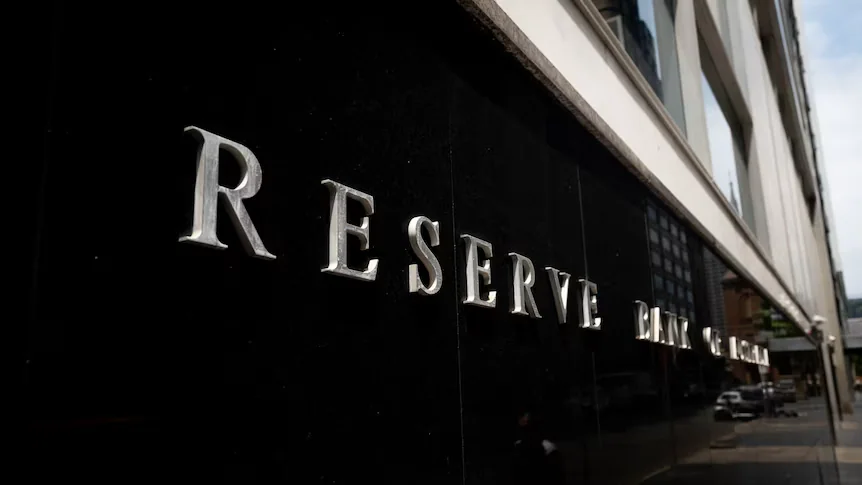 Reserve Bank of Australia building signage