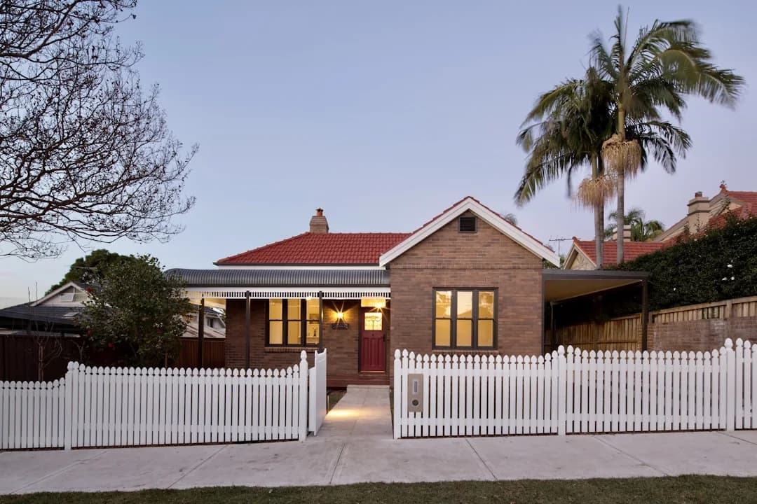 Well-presented home with white picket fence